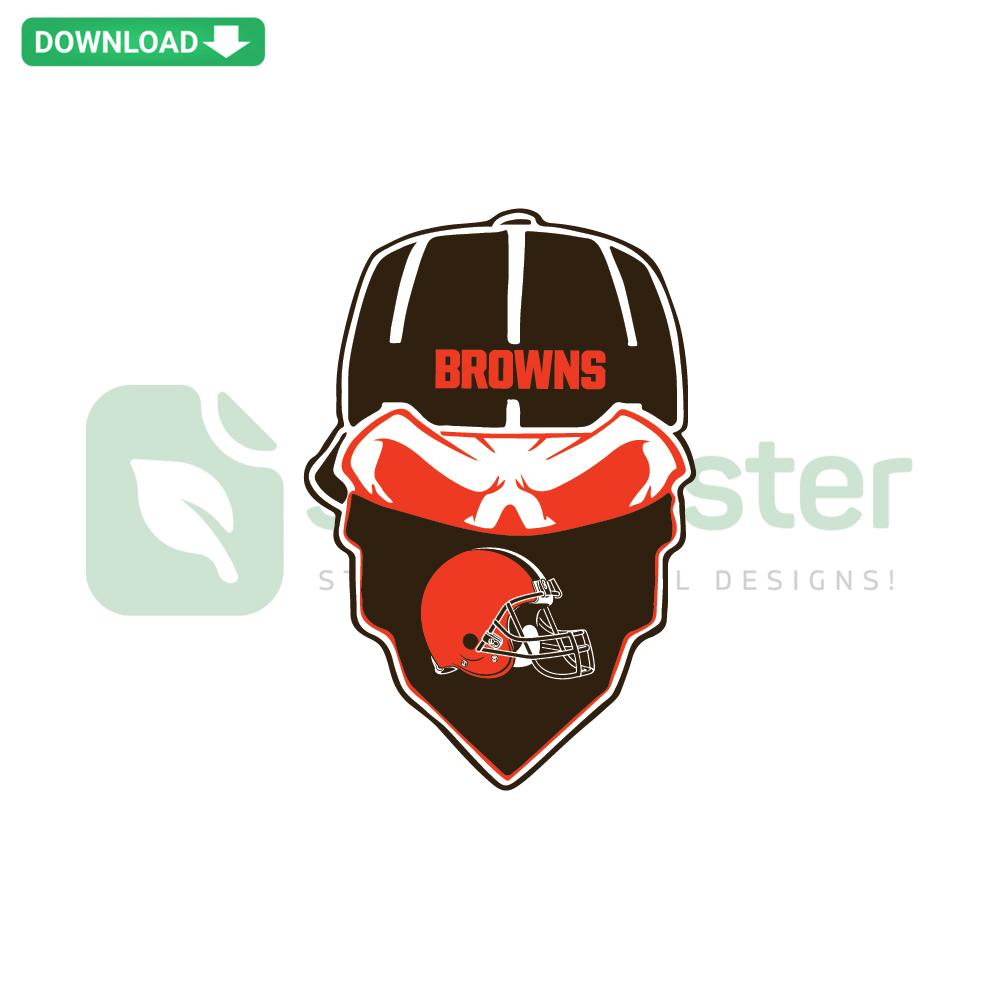 Cleveland Browns Ninja Face SVG Design, Editable, Sports Logo, Digital Download, Football Theme, Vector Art