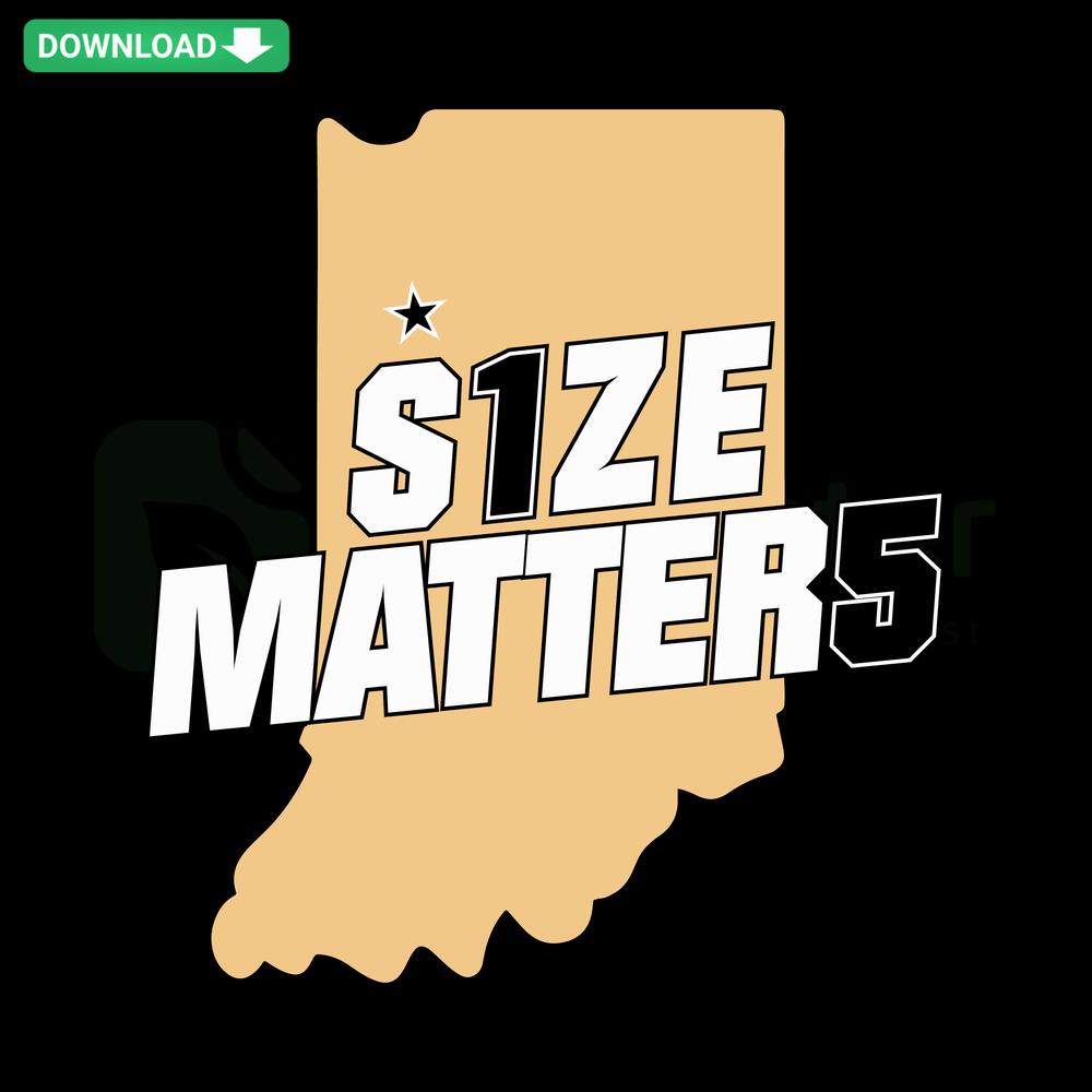Purdue Boilermakers NCAA SVG Design, Size Matters 15 Digital Download, SVG Crafting, College Team Graphics, Sports Logo Art