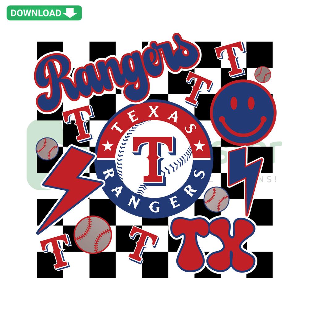 Texas Rangers Baseball SVG Cricut Download - Premium Designers' SVG Files, Sport Team Logo, Editable, Perfect for Crafting