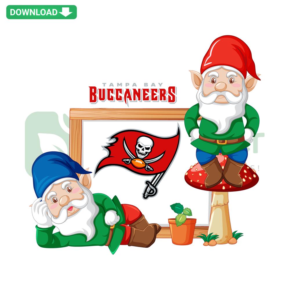 Tampa Bay Buccaneers Gnome SVG, instant download; football-themed digital design for Cricut and Silhouette projects.