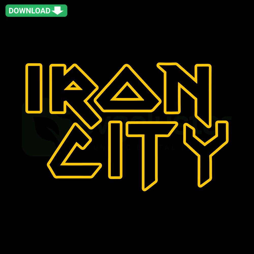 Iron City Pittsburgh Steel SVG Download: Intricate steel design, perfect for home decor projects.