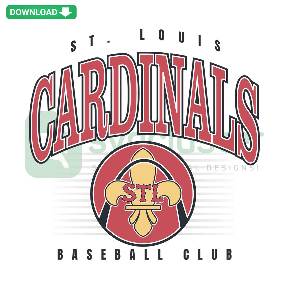 St Louis Cardinals City Connect Baseball SVG, vibrant crafting design, digital download, ideal for sports-themed crafts, SVG files.