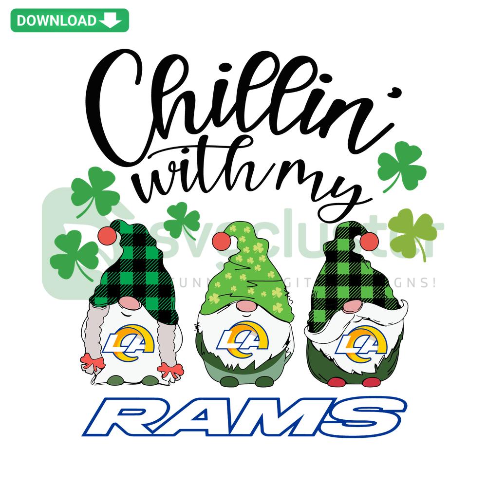 Cute Rams Relaxing SVG Design, Chillin With My Rams Digital Download, Printable SVG Files, Fun Pastel Color Illustration