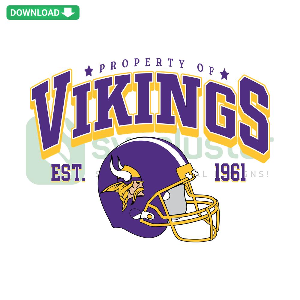 Vikings Football Helmet SVG Design, Printable Craft Download, Perfect for DIY Projects and Sports Enthusiasts