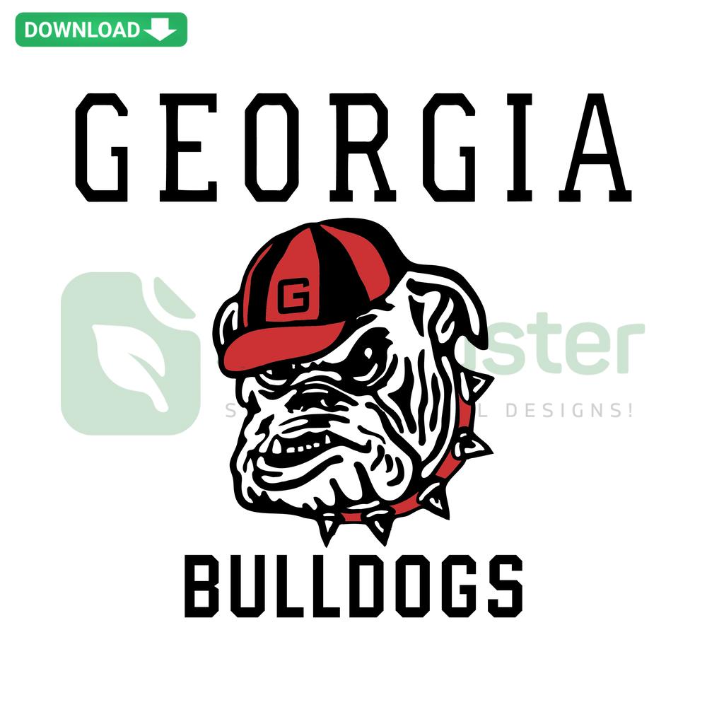 Retro Georgia Bulldogs Game Day SVG, NCAA Cricut Template, Vintage Style Sports Design, University Team Spirit Art