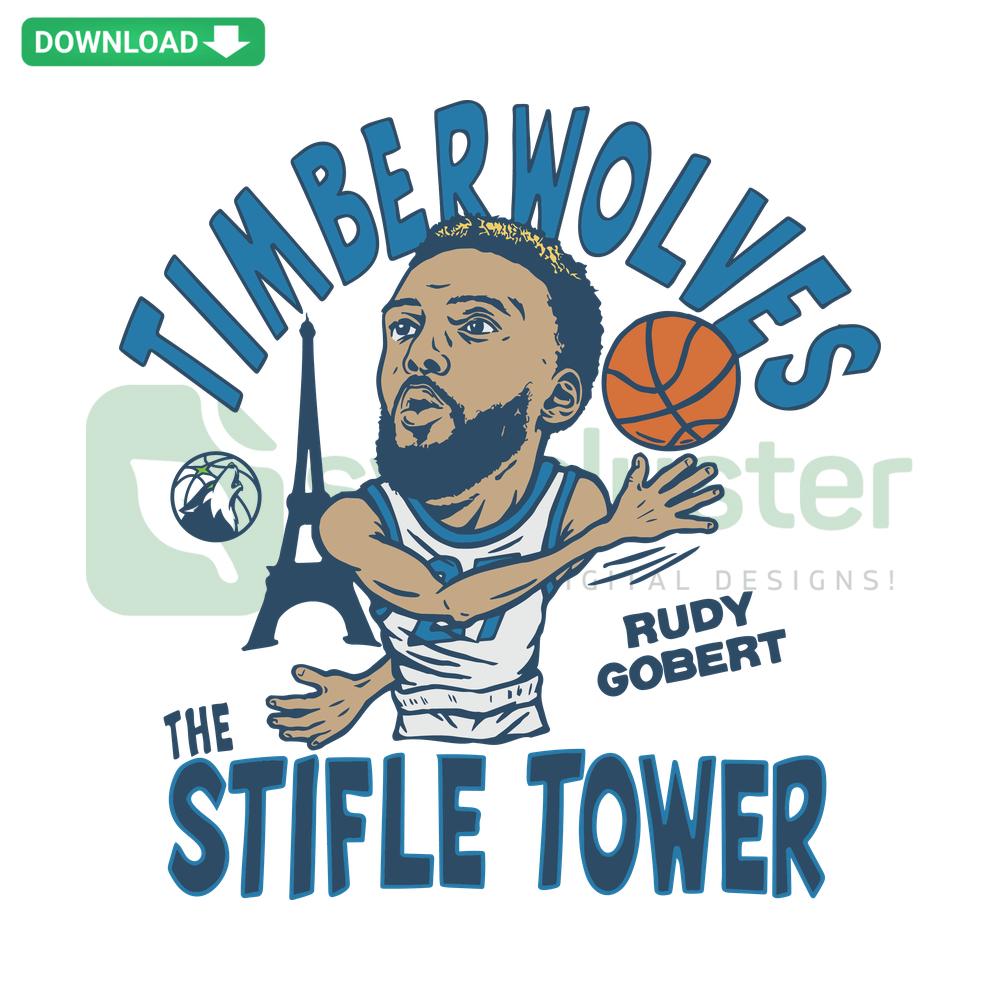 Rudy Gobert Minnesota Timberwolves SVG, basketball design, cut files for Cricut and Silhouette, NBA-themed vector art
