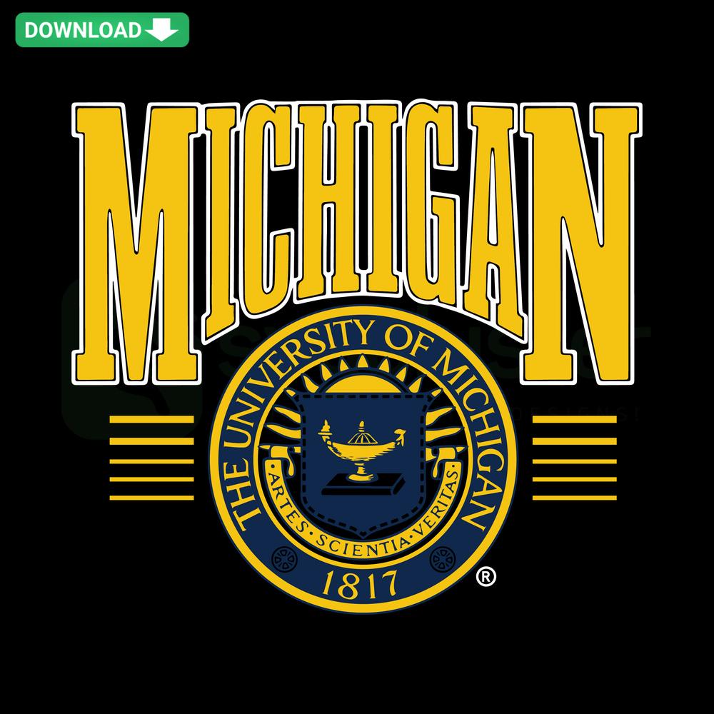 Vintage 90s Michigan Wolverines Football SVG Pattern, NCAA Logo, Craft Design, Retro Sports Graphics, Fan Art Decor, Go Blue!