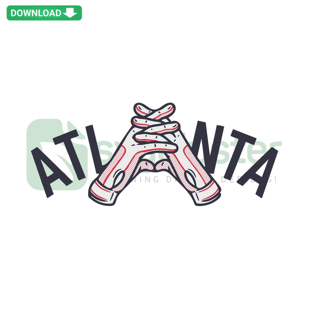 Atlanta Braves SVG Digital Download: Bold Together Braves typography with baseball elements, ideal for wall art.