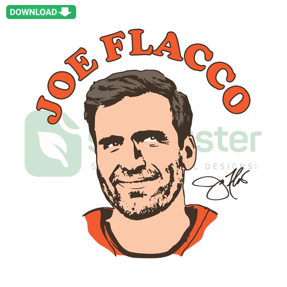 Cleveland Browns Joe Flacco SVG Download, Vector Football Design, NFL Player Graphic, Sports Art