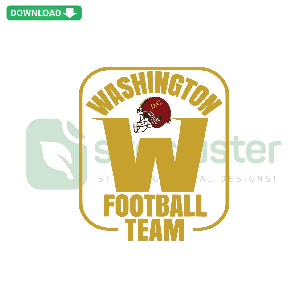Washington Football Team SVG Digital Download featuring team logo, editable vector design files, instant download for custom use.