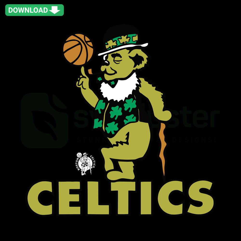 Grateful Dead Boston Celtics SVG design featuring skull logo, basketball theme, Cricut ready; perfect for sports fans' digital crafts.