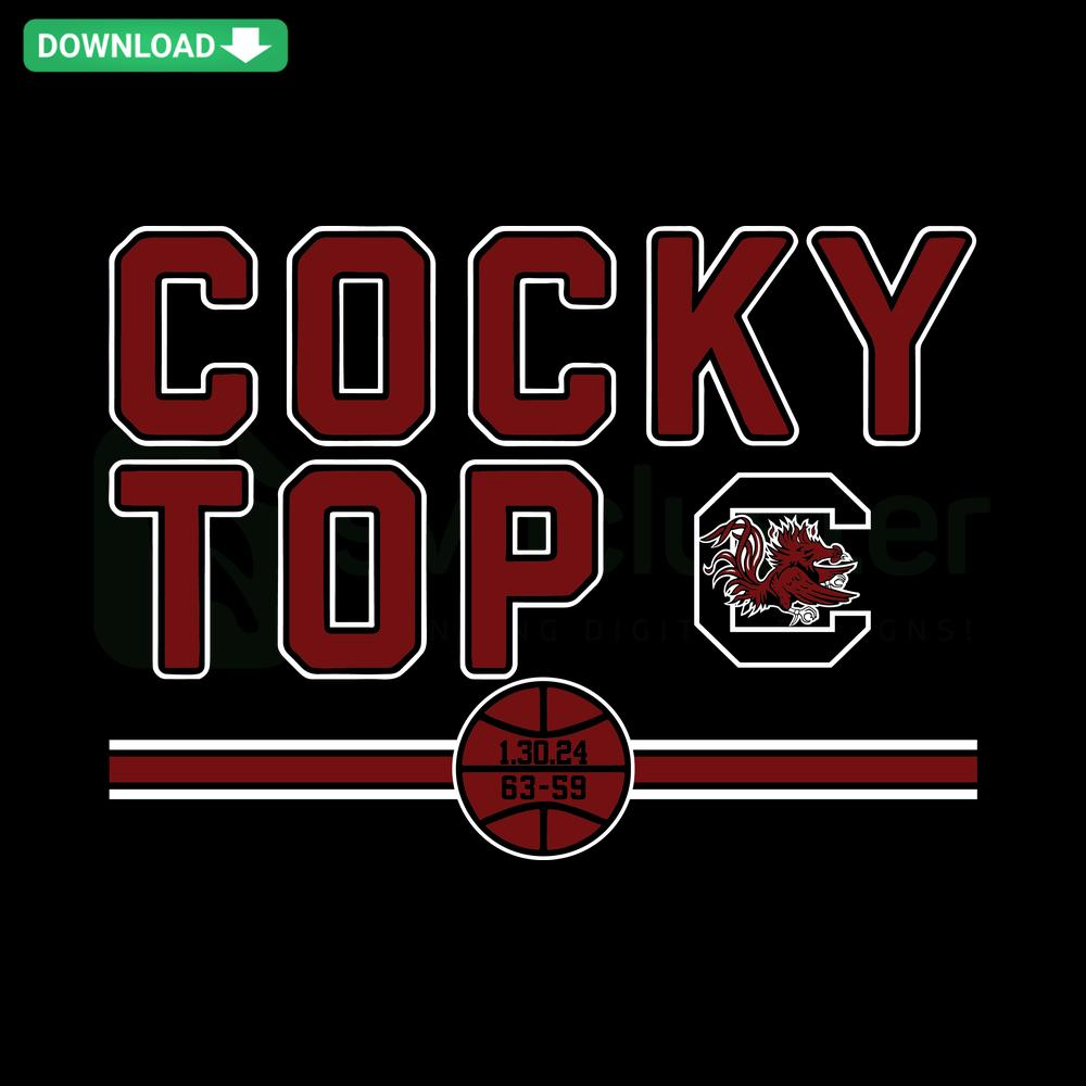 South Carolina Gamecocks Basketball SVG, Cocky Top NCAA Design, Craft Printable SVG, Sports SVG, DIY Projects, Cricut Design