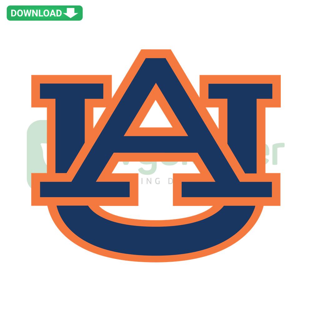 Auburn Tigers Logo SVG, Digital Download, Vector Design, Retro Style, Orange & Navy Colors, College Sports, SVG Resources