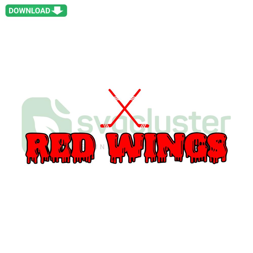 Red Wings Detroit NHL SVG, Hockey-Themed Editable Design for Cricut, Digital Download, Sports Logo, Team Spirit, Red Wings Emblem
