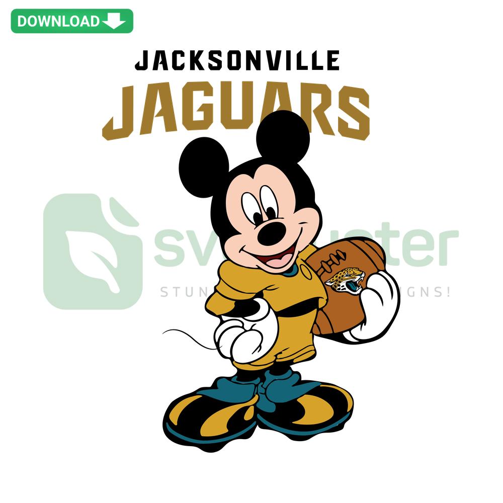 Jacksonville Jaguars Mickey Mouse NFL SVG, digital download, sports home decor, creative SVG design, football team art