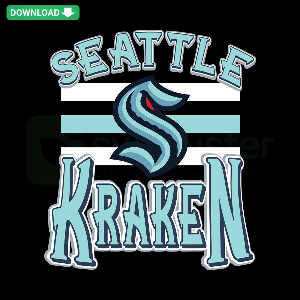 Seattle Kraken NHL Team Logo SVG, Customizable Hockey Design, Digital Download for Cricut, Silhouette Cut Files
