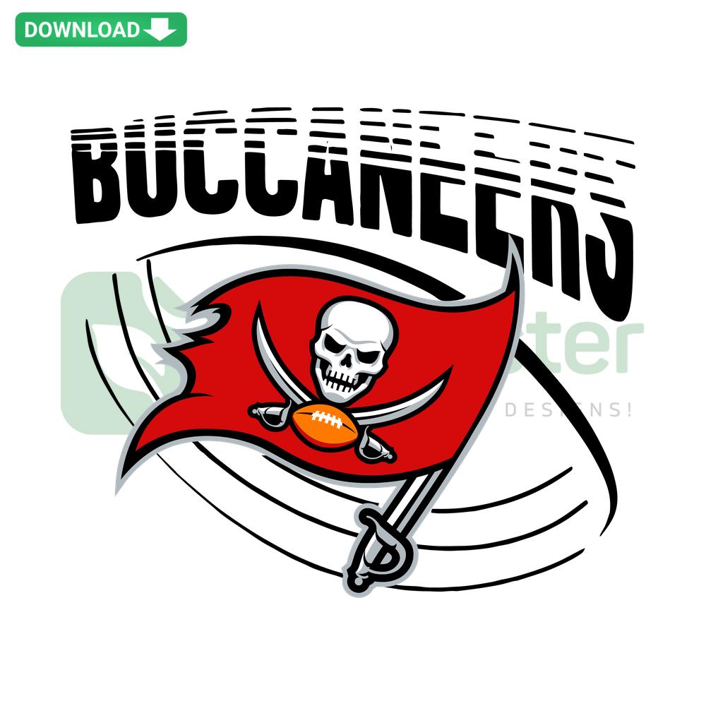 Buccaneers Logo Football SVG Cricut Digital Download, Unique Pirate Ship Design, Editable Sports Team Graphics for Crafting