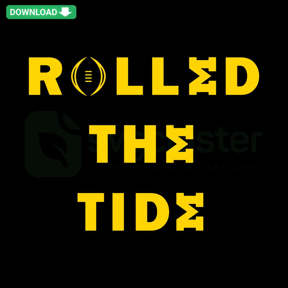 Michigan Wolverines SVG Digital Download: Rolled The Tide design, perfect for DIY projects, crafts, Cricut, Silhouette cut files.