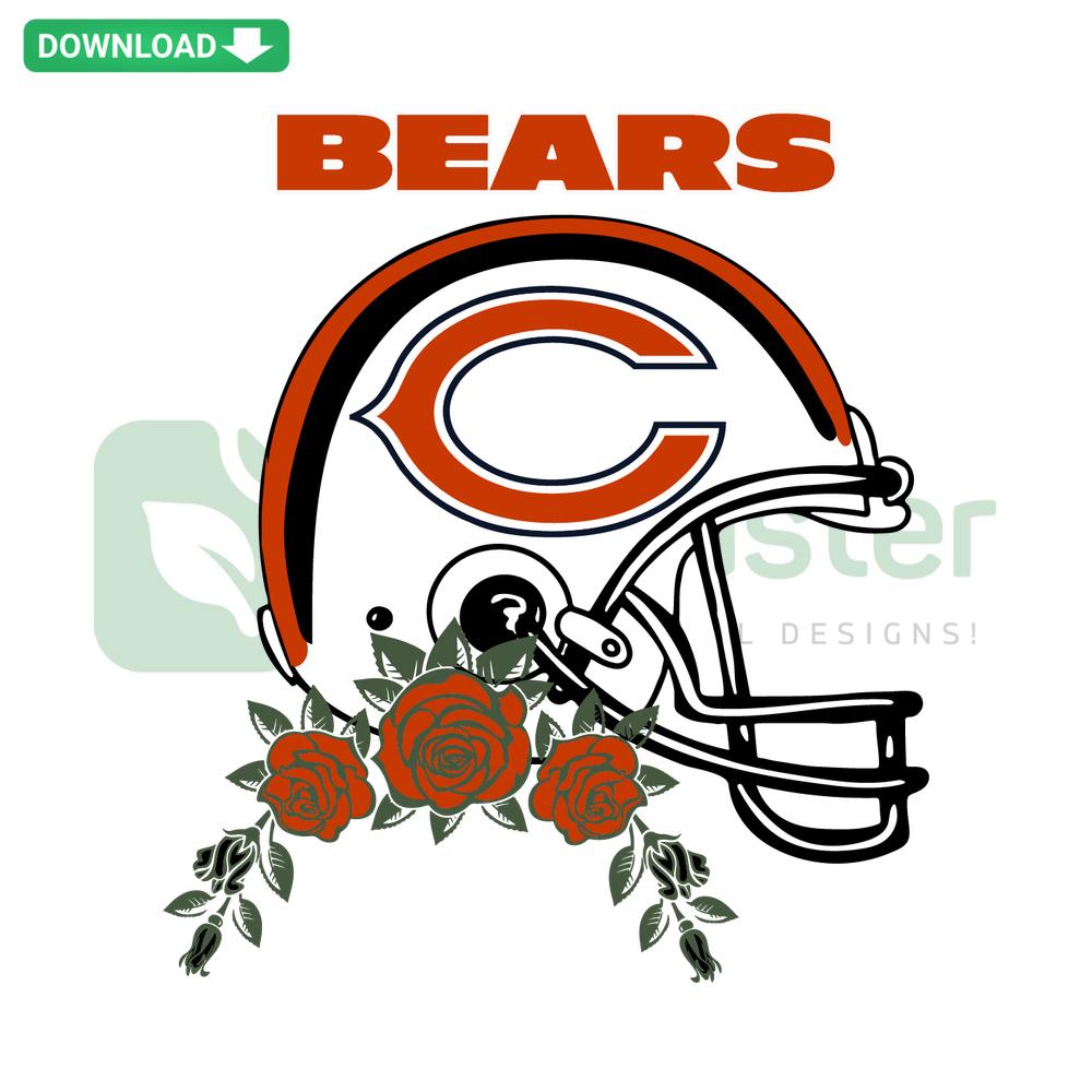 Chicago Bears Helmets SVG Cricut Download, NFL Team Logo Design, Cricut Ready SVG Files, Cut Files for Crafts, Football Decor
