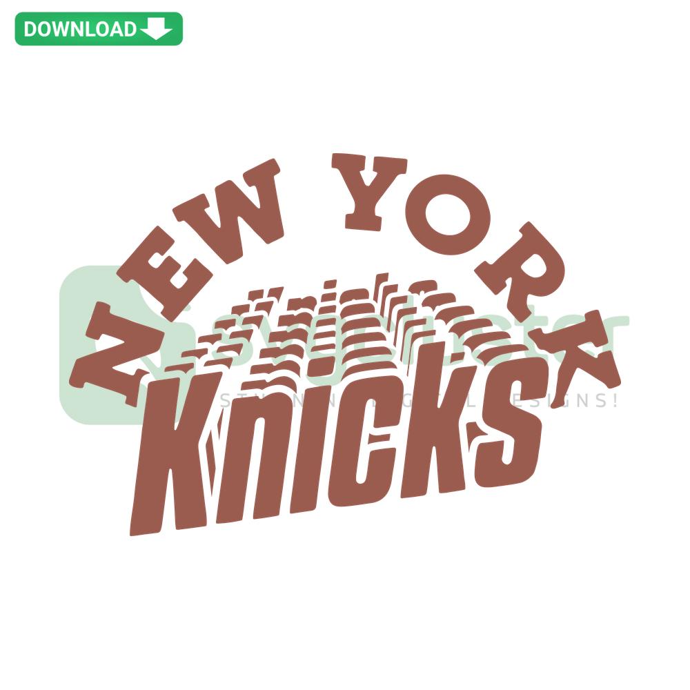 Vintage New York Knicks Team Basketball SVG, Retro Knicks Logo Design, Classic NBA SVG Download, NYC Basketball Clipart
