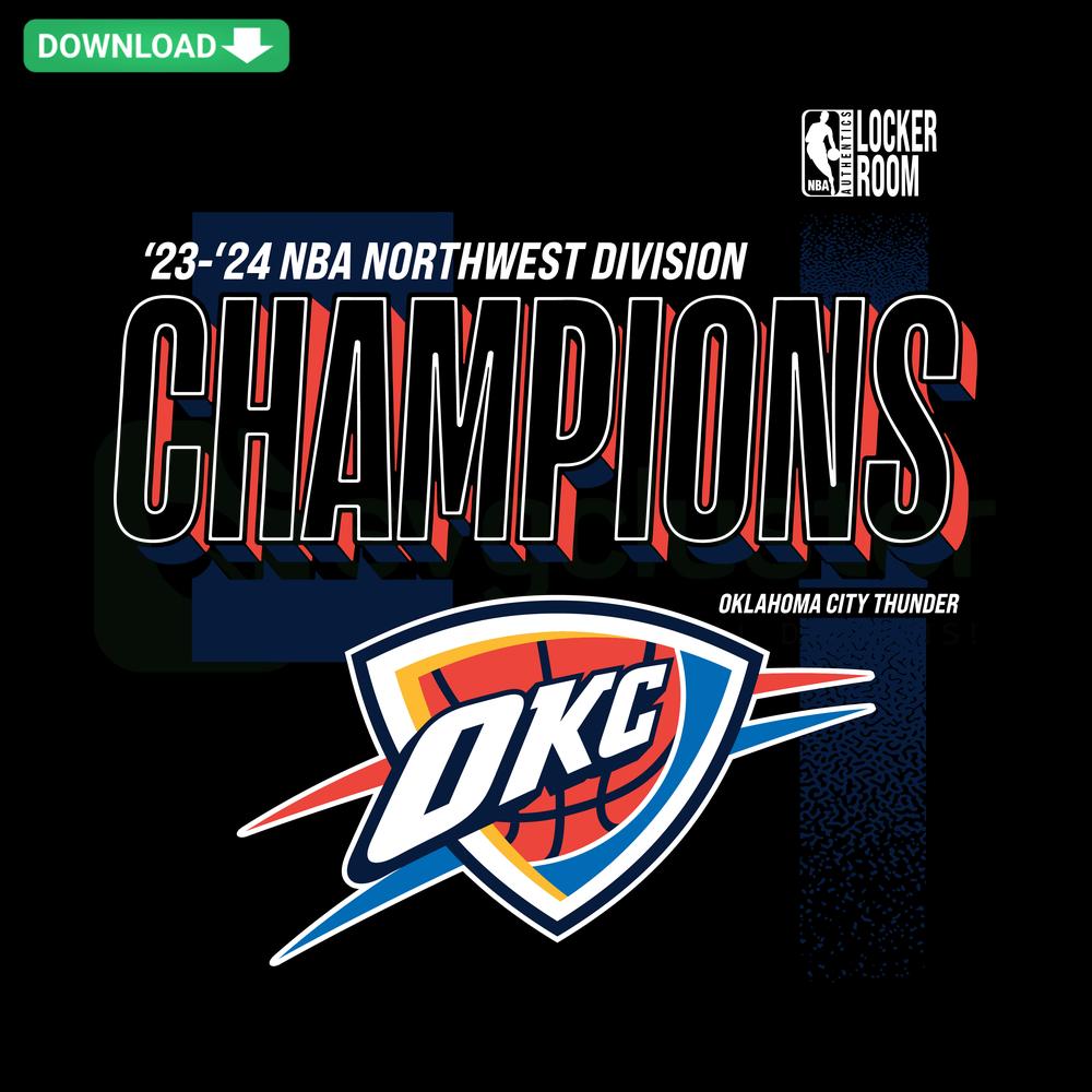 Oklahoma City Thunder logo, NBA Northwest Division, Editable SVG Files, sports team graphics, digital download.
