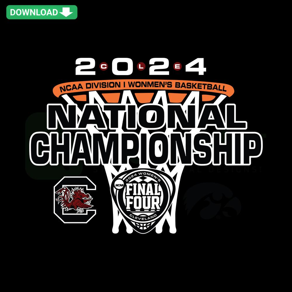 Iowa vs South Carolina WBB 2024 National Championship SVG Design, Printable Craft SVG, Basketball Matchup