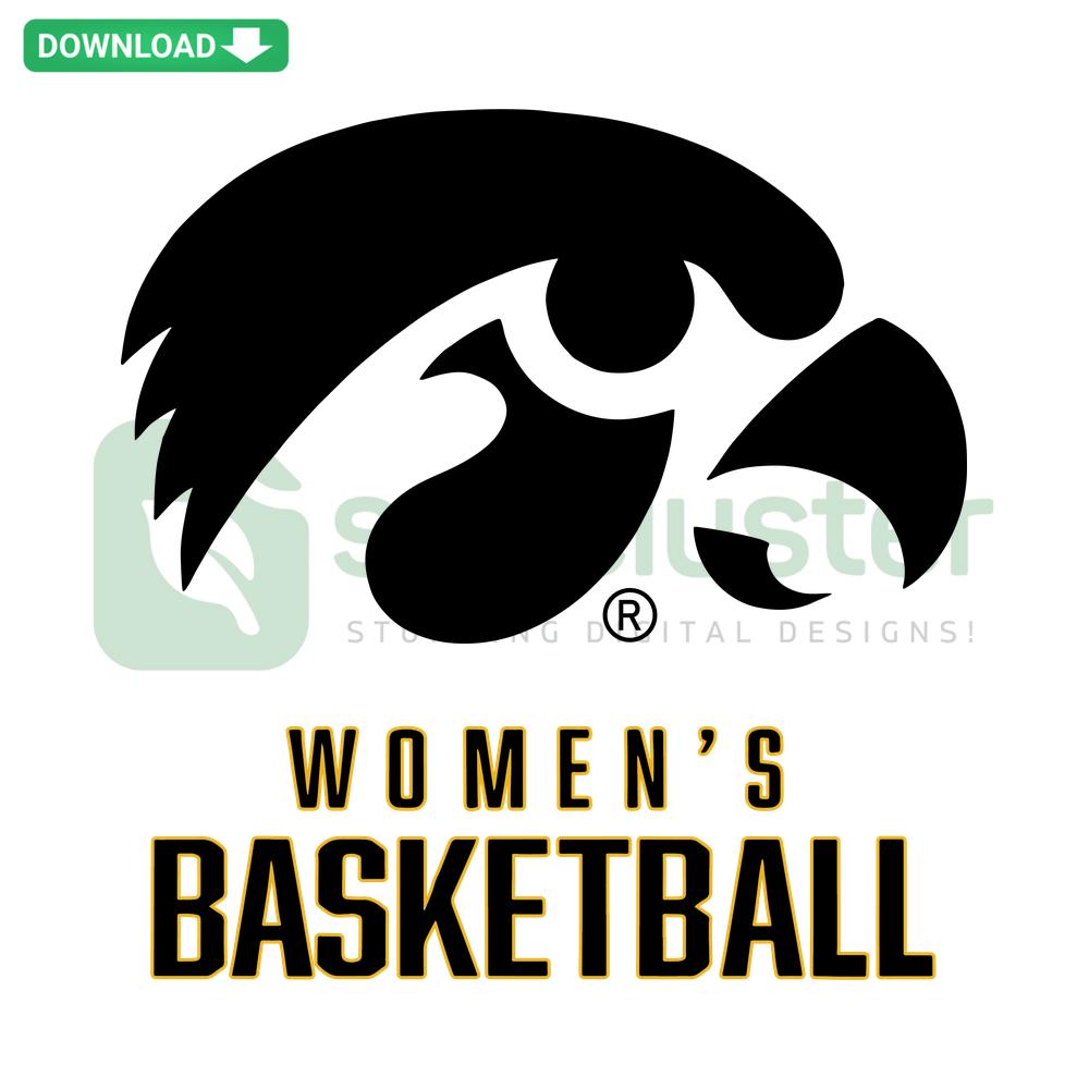 Iowa Women's Basketball NCAA SVG Digital Download, perfect for T-Shirts, featuring bold team logo and sporty design elements.