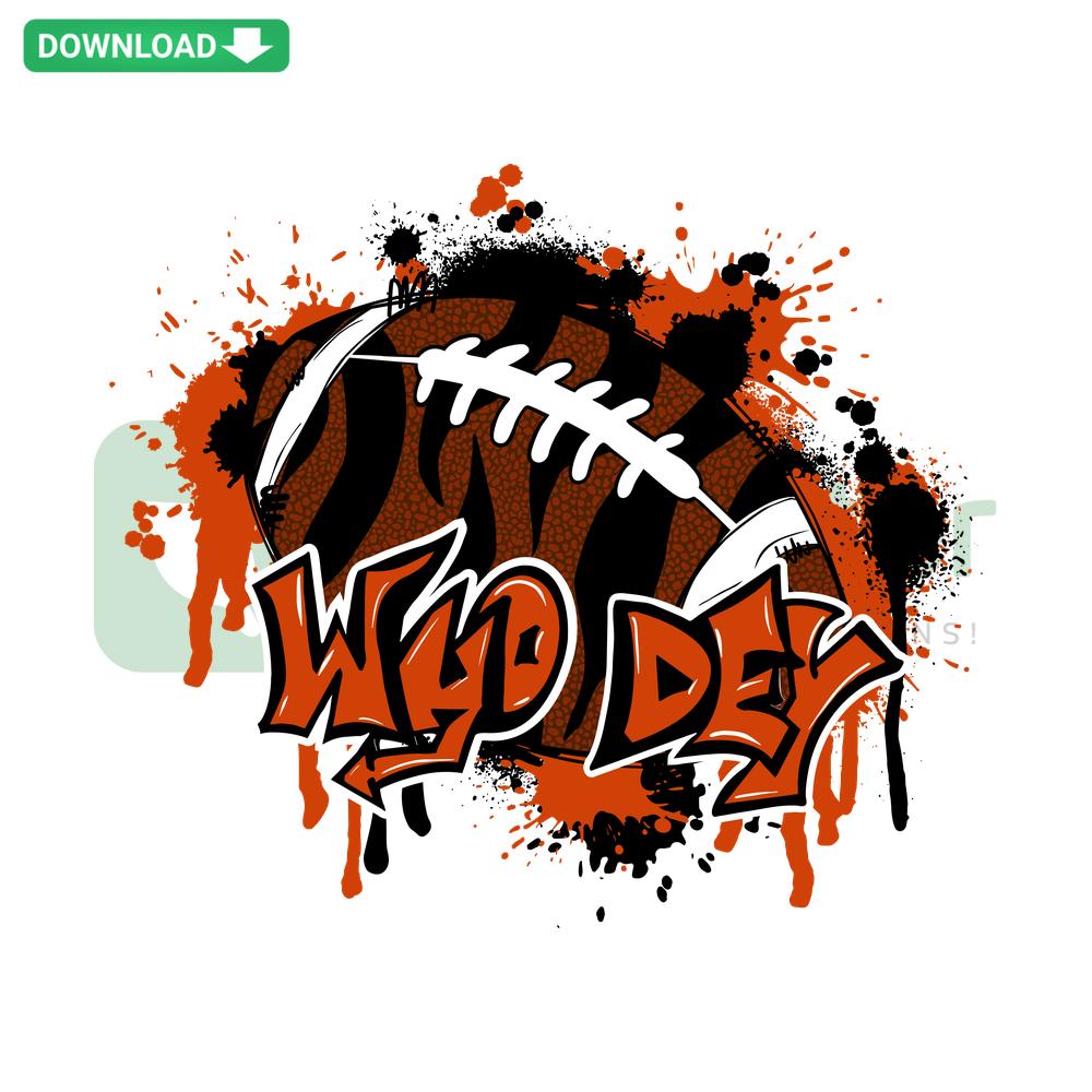 Who Dey Football SVG Cricut Design: vibrant home decor football theme, vector art for crafts, DIY projects, digital download.