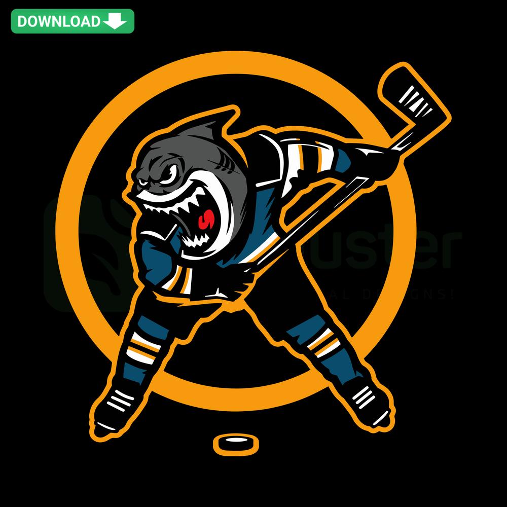 San Jose Sharks NHL Team Logo SVG, Custom Shark Hockey Graphic, Digital Download, Sports Emblem, SVG Files for Cricut.
