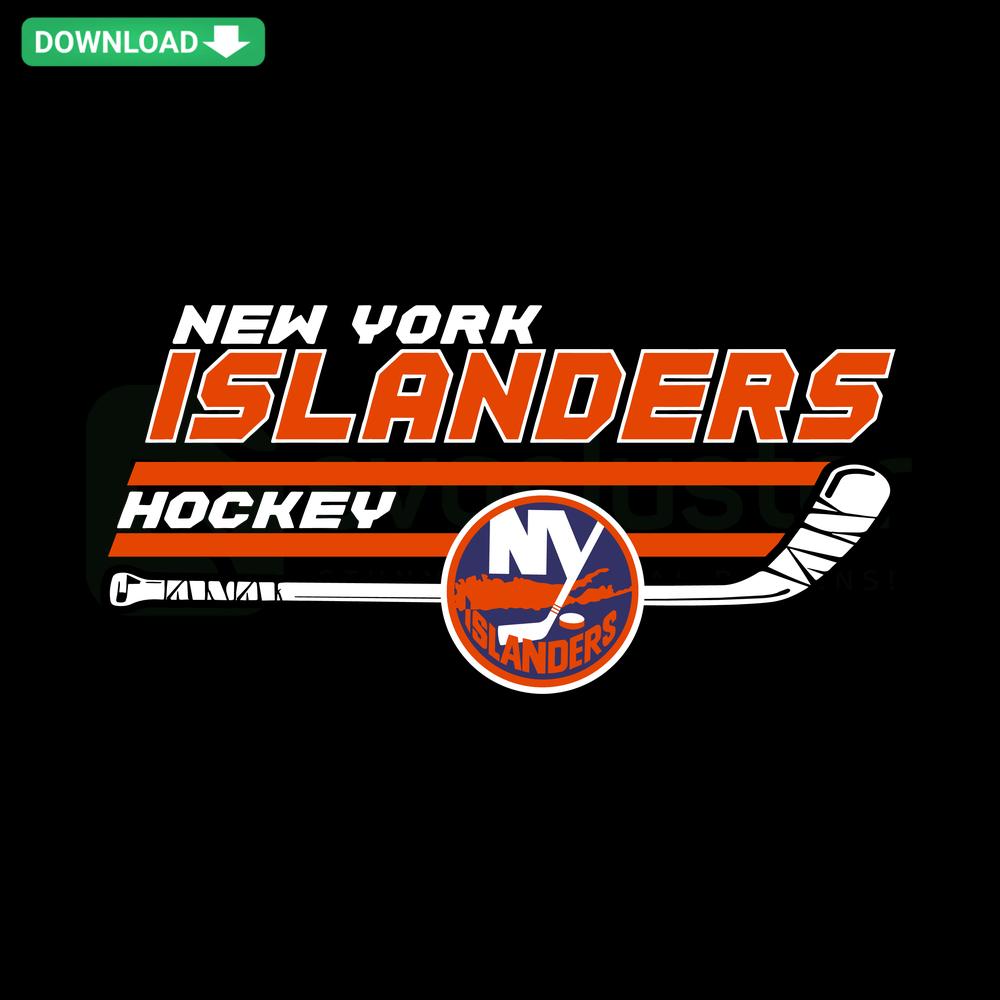 Vintage New York Islanders Hockey Logo SVG, Downloadable Printable File, Classic NHL Team Fan Art, Retro Sports Graphic Design