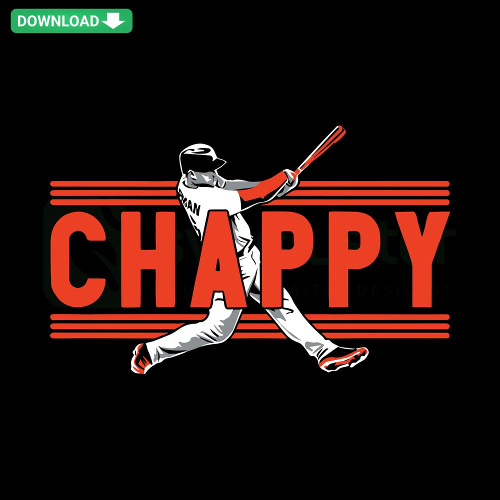 Matt Chapman San Francisco Chappy Baseball SVG, perfect for Cricut, Silhouette; features sleek sports design, ideal for crafting.