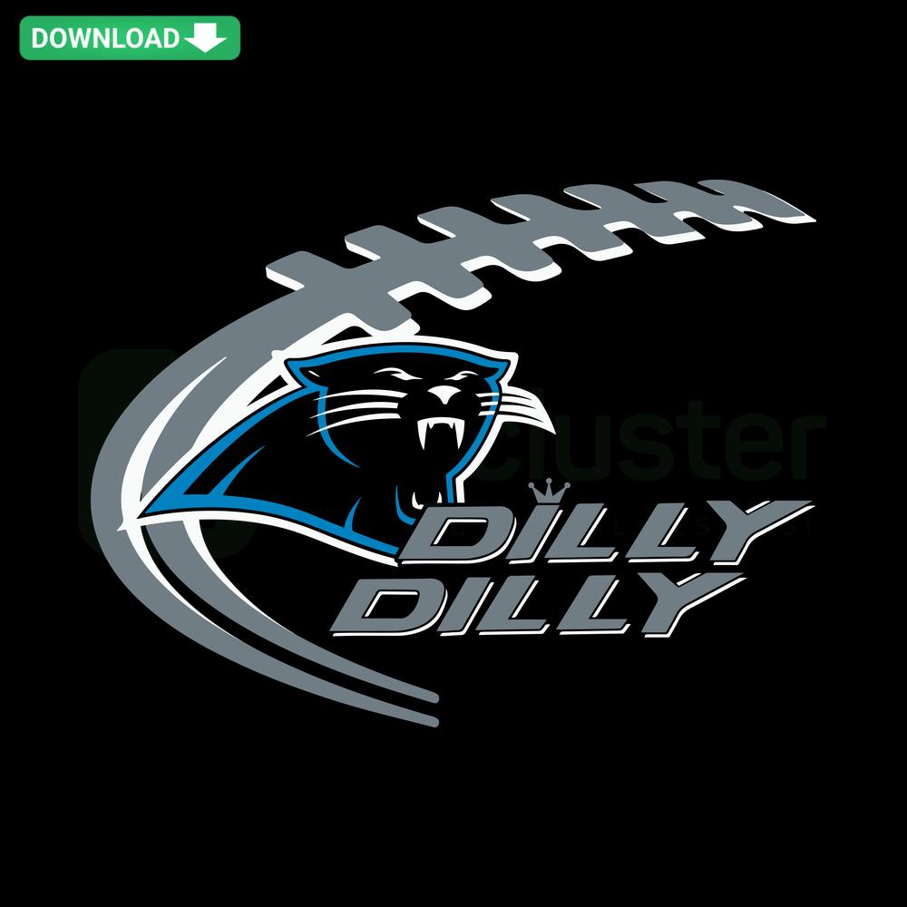 Dilly Carolina Panthers SVG Download: Stylish, high-quality SVG design resources for Cricut users and digital designers.