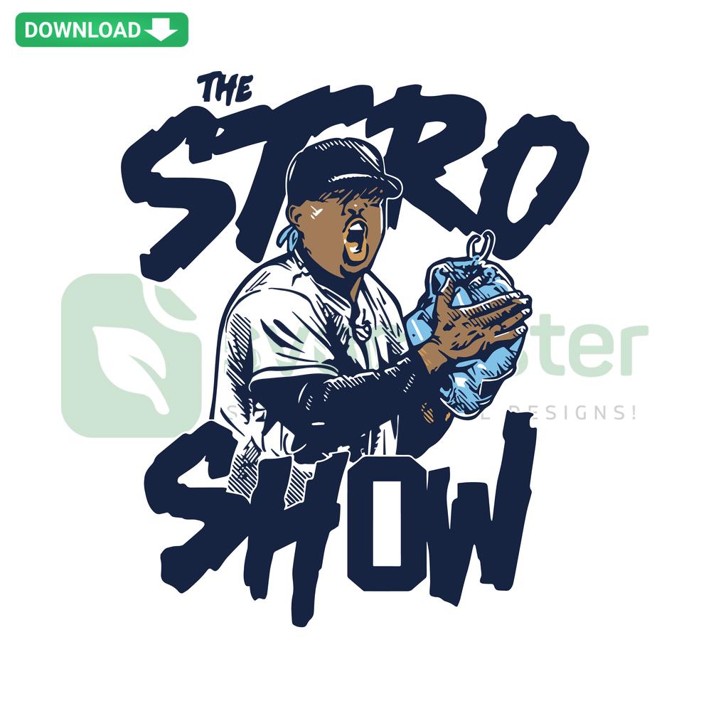 Marcus Stroman Stro Show SVG, New York Yankees Clip Art, digital download featuring Stroman graphics, perfect for sports fans.