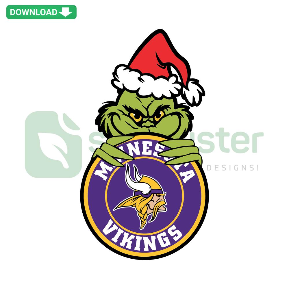 Grinch Minnesota Vikings Circle Logo SVG: Funny, Whimsical SVG Design Resource for Designers