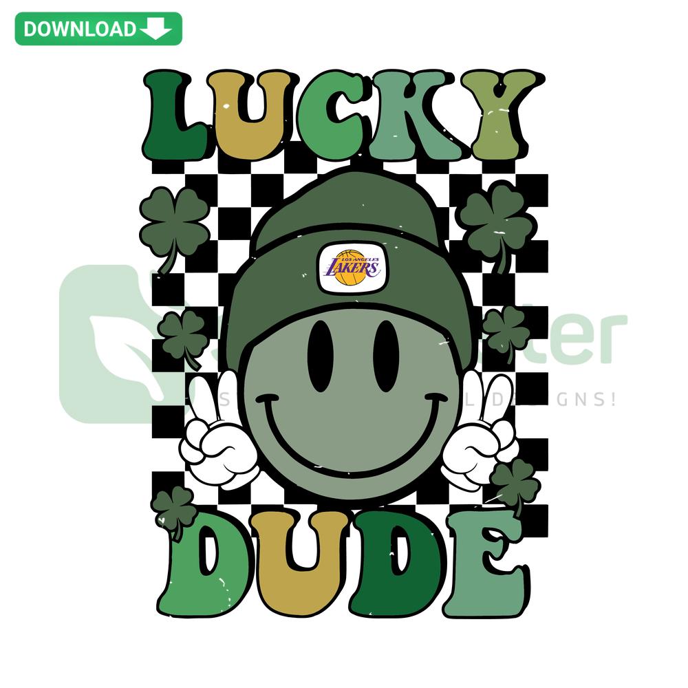 Smiling cartoon face wearing Los Angeles Lakers hat, NBA SVG, perfect for printable designs, vibrant and cheerful sports graphic.