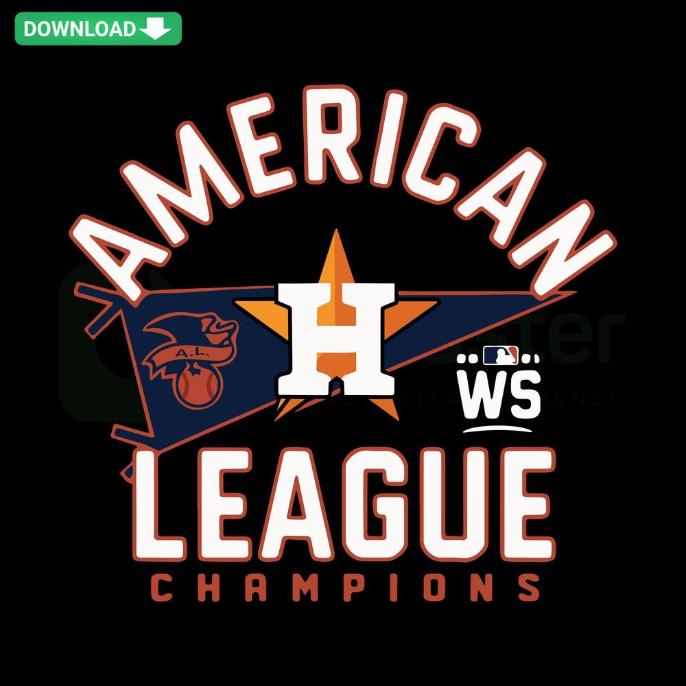 Houston Astros 2021 AL Champs SVG, World Series Sport Graphic, SVGCluster Digital Download, Baseball Championship Design