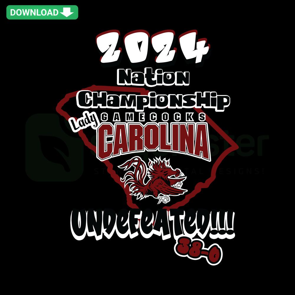 South Carolina Gamecocks Nation Championship 2024 SVG Design, Unique Gamecocks Logo, Exclusive 2024 Sports Vector Graphic