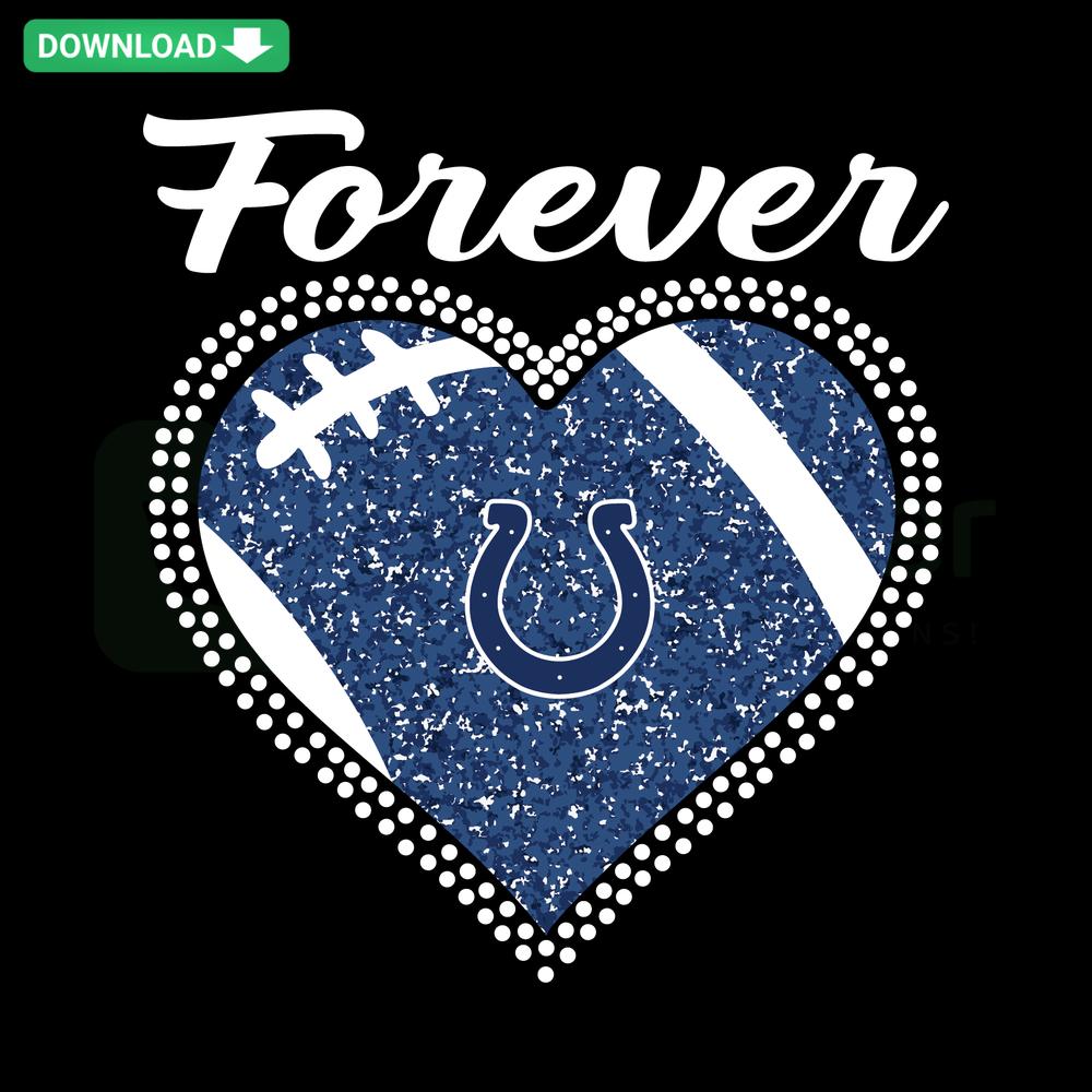 Indianapolis Colts Heart Diamond SVG design, featuring team logo, perfect for printables and digital crafting projects.