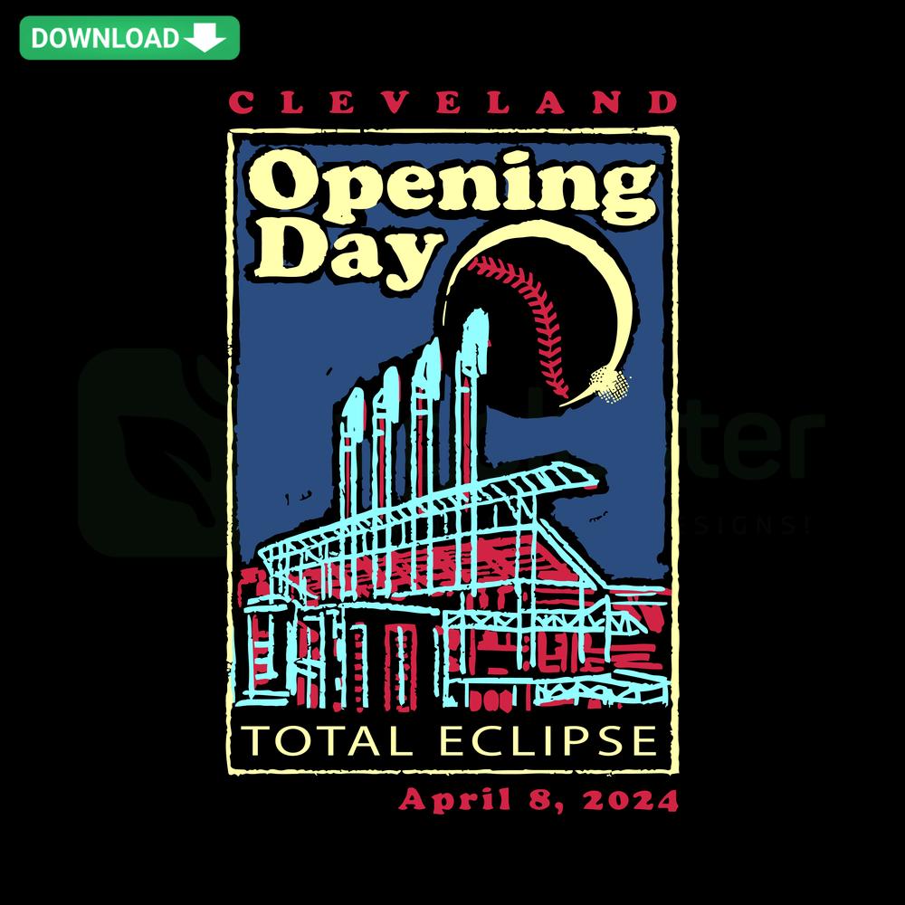 Cleveland Baseball Opening Day 2024 SVG Digital Download, Premium Designer SVG Files, Sport Design, Cricut Compatible