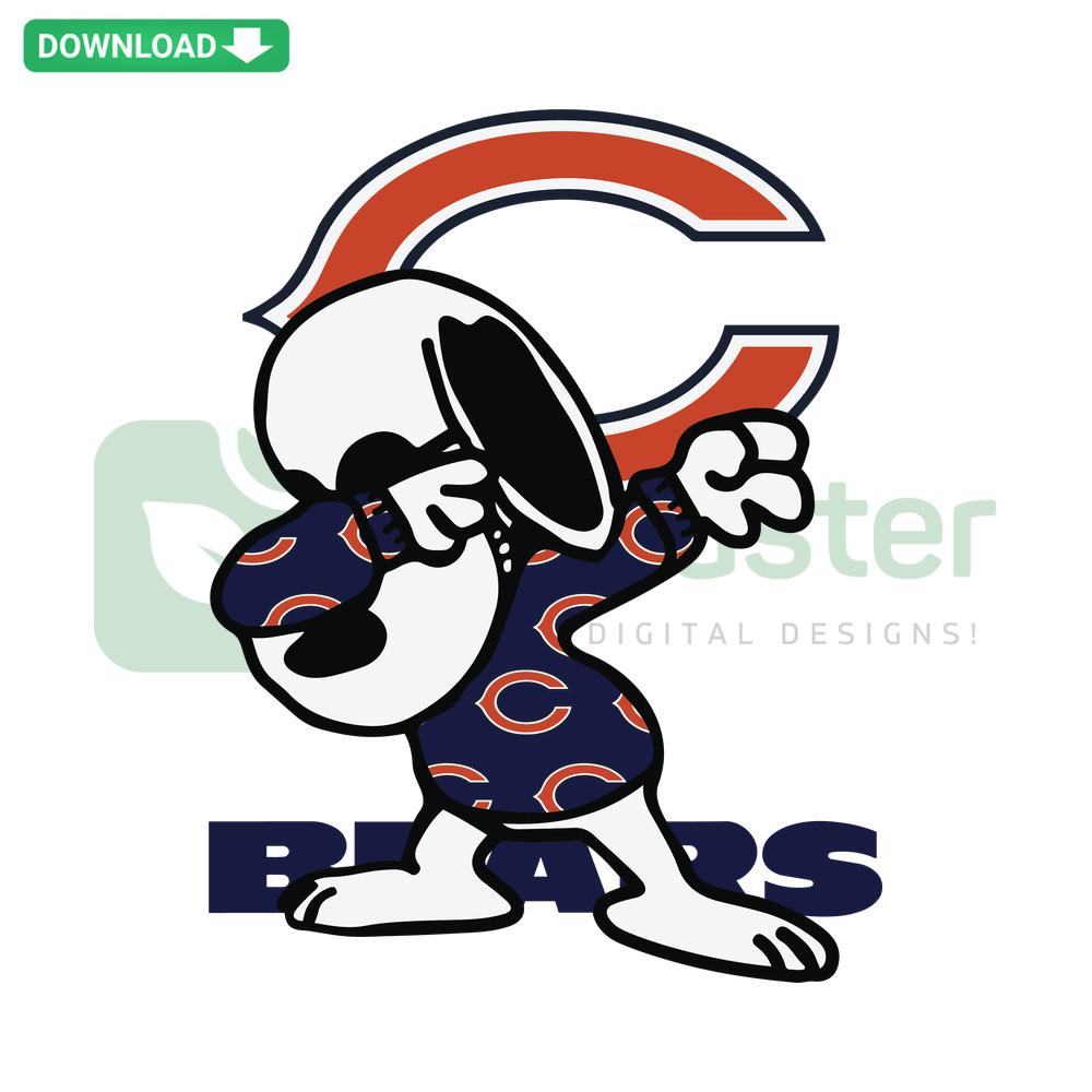 Bears Snoopy Dabbing SVG, Instant Cricut Download, Cute Dabbing Snoopy, DIY Bears SVG, Digital Craft File