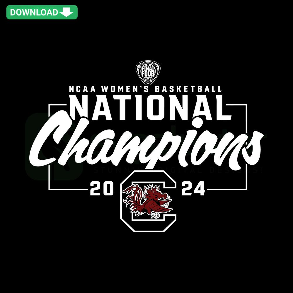 South Carolina Gamecocks 2024 NCAA Champions SVG, collegiate design, sports victory graphic, SVG resources, digital download