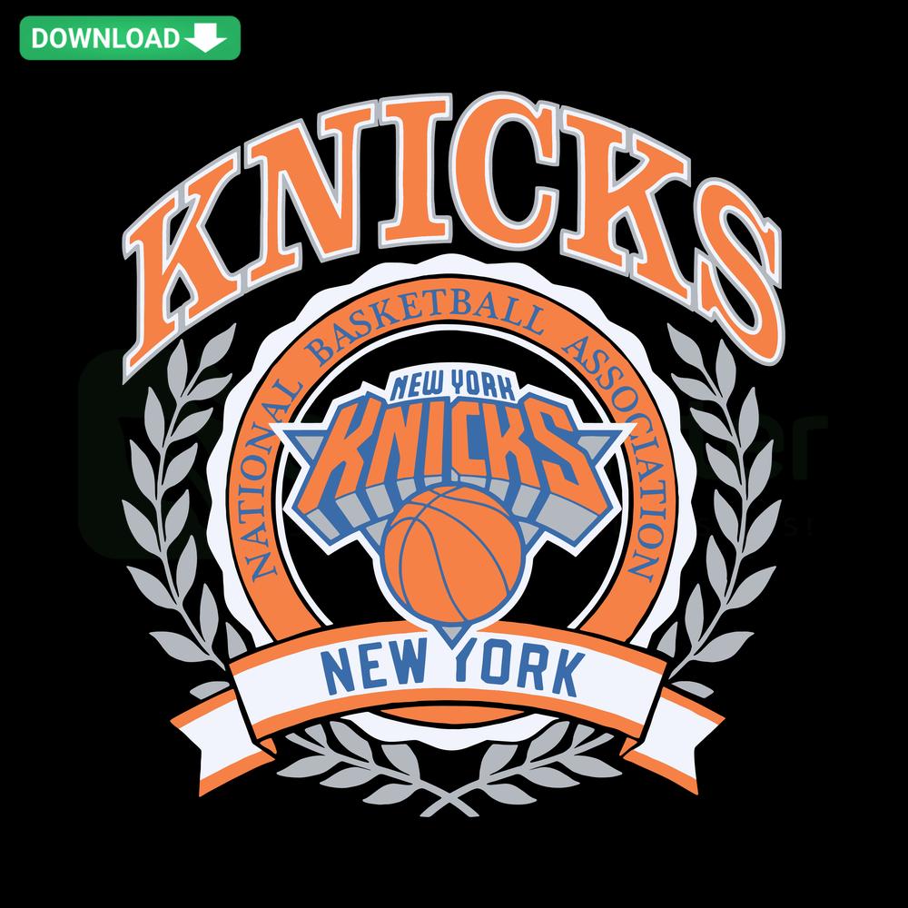 Knicks Basketball Vintage SVG, New York NBA Team Logo, Instant Digital Download for Designers