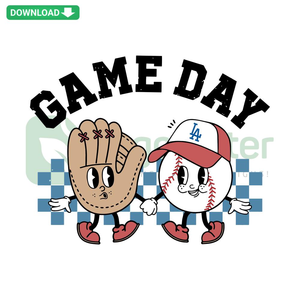 Los Angeles Dodgers Baseball SVG, Game Day Digital Download, Wall Art Design, Blue and White Team Logo, Fan Art SVG File