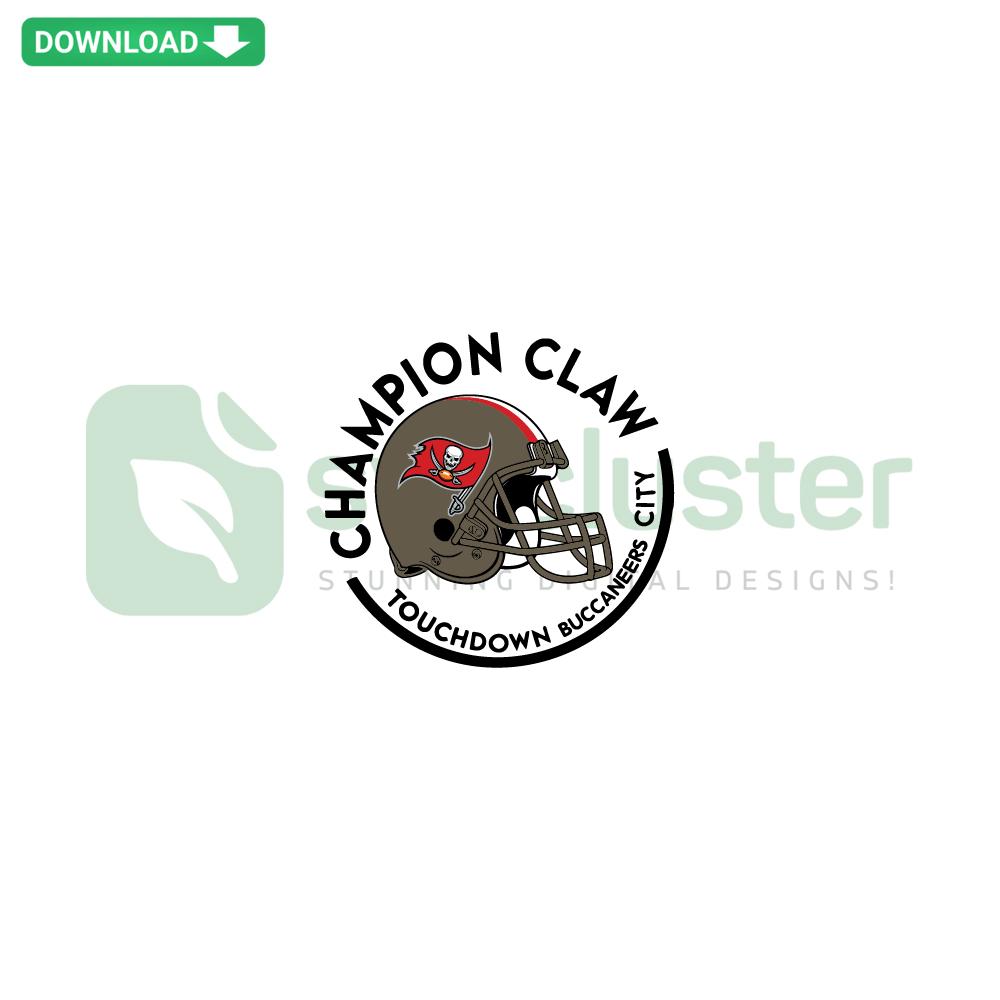 Tampa Bay Buccaneers SVG, Champion Claw Touchdown design, Premium SVG Graphics, football-themed digital art.