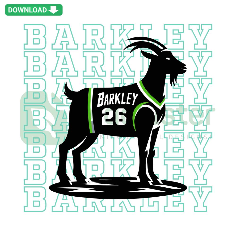 Saquon Barkley GOAT Philadelphia Eagles Football SVG, premium SVG design featuring Barkley with Eagles football iconography.
