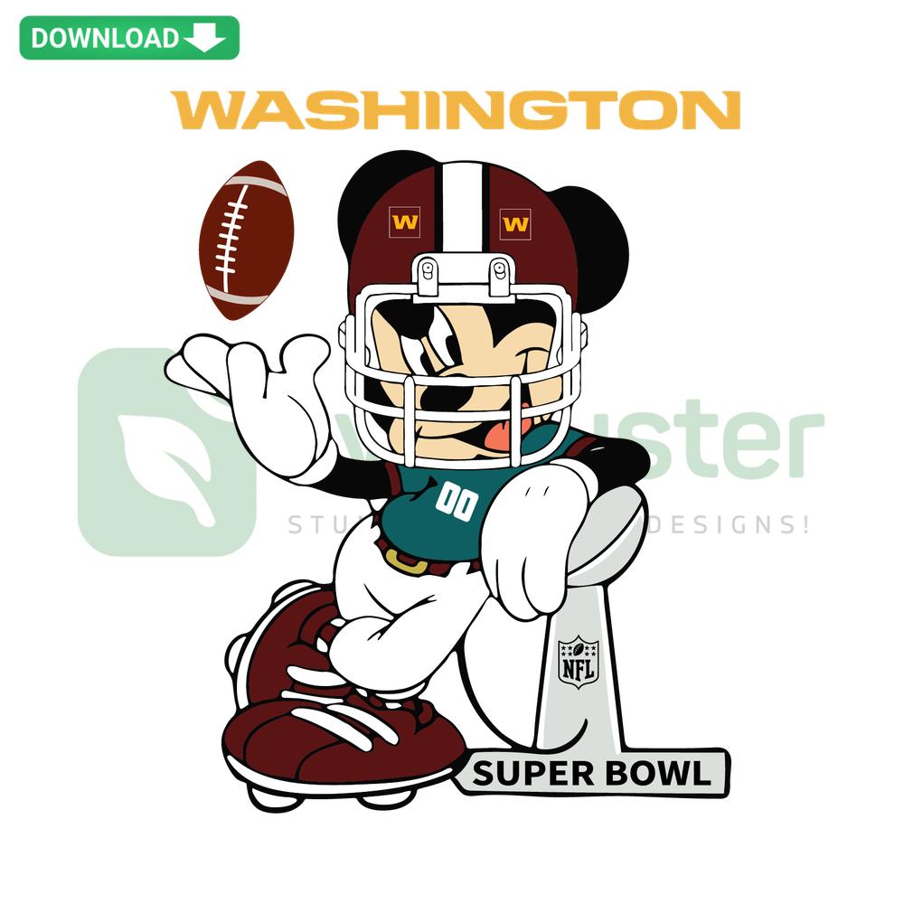 Mickey Mouse Washington SVG: Customizable SVG File featuring iconic Mickey Mouse with Washington elements, perfect for digital crafting.