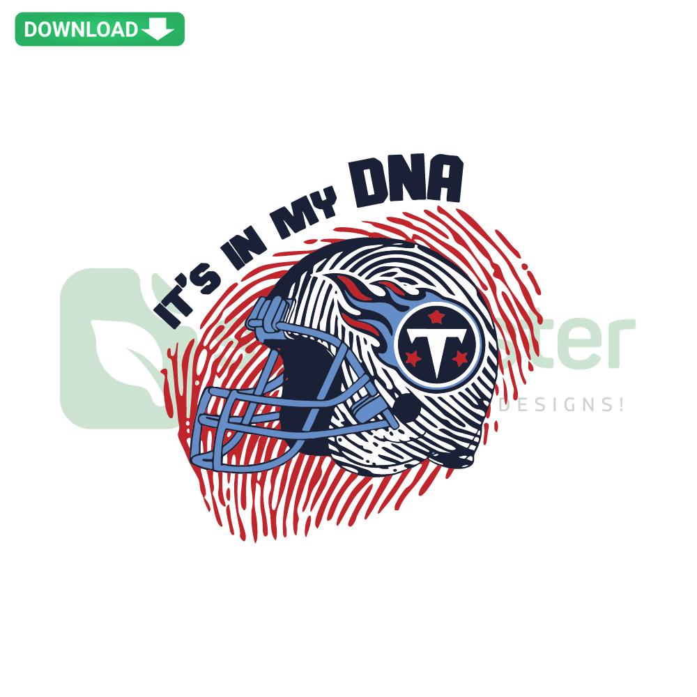 Tennessee Titans logo in DNA strand design, SVG digital file for Cricut crafting, perfect for fan projects and apparel.