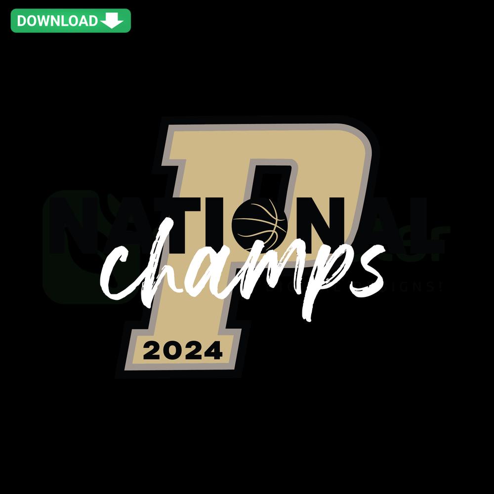 Purdue National Champs 2024 Basketball SVG, Premium NCAA Graphics, Celebration Design, Victory Trophy, College Sports Fan Art.