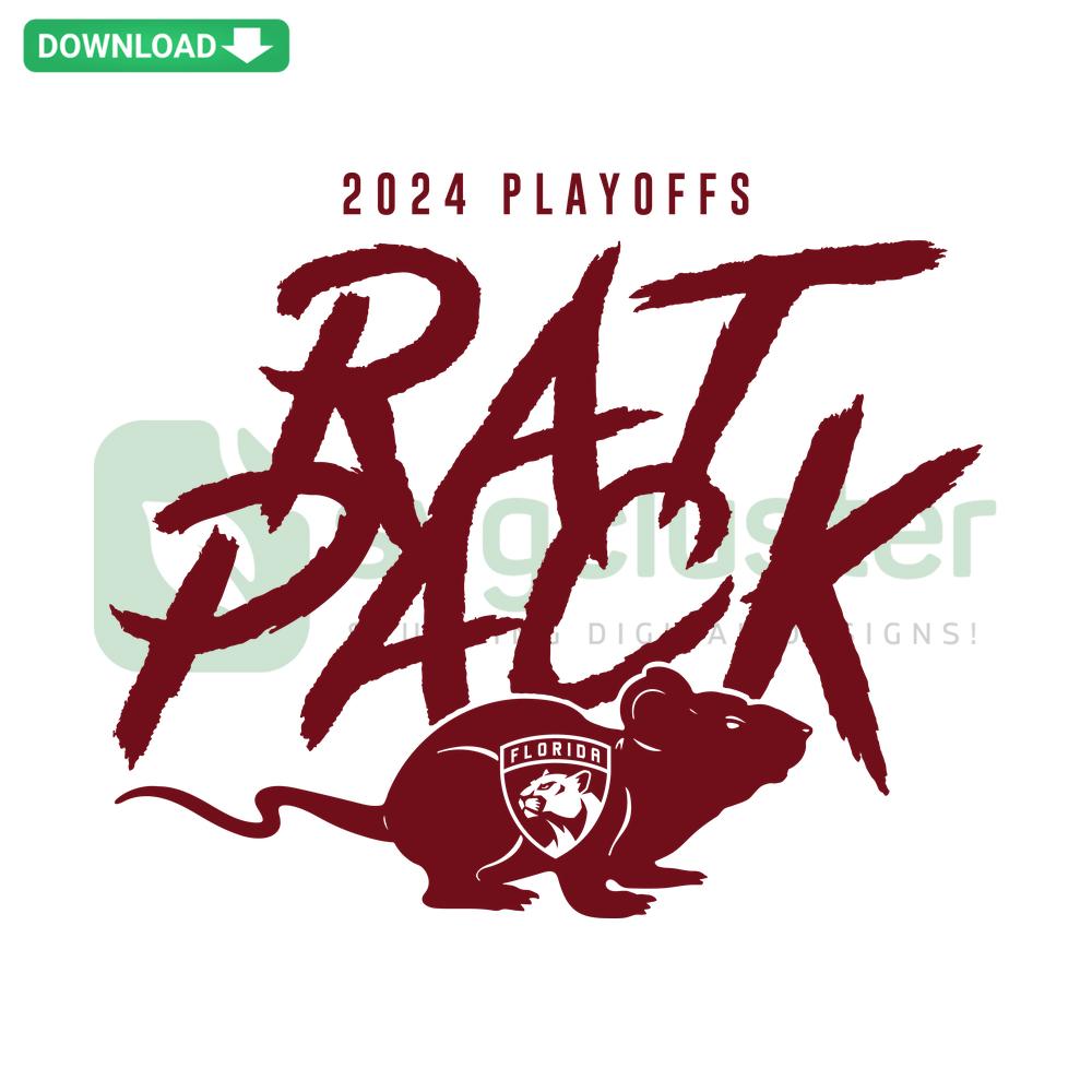 2024 Playoffs Rat Pack Florida Panthers Hockey SVG design for Cricut; perfect for fans and crafting enthusiasts. Instant download.