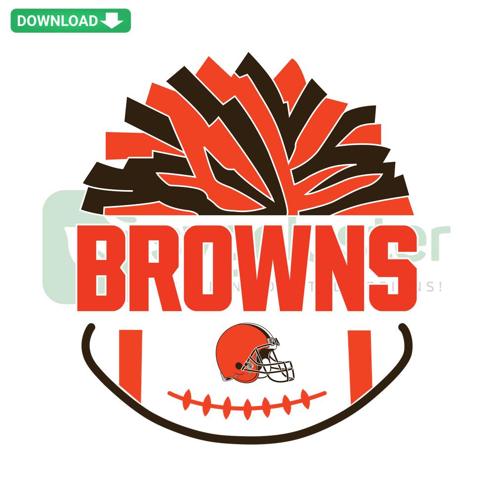 Cleveland Browns NFL Football SVG, bold logo design, downloadable vector file for unique graphic projects, sports fan art